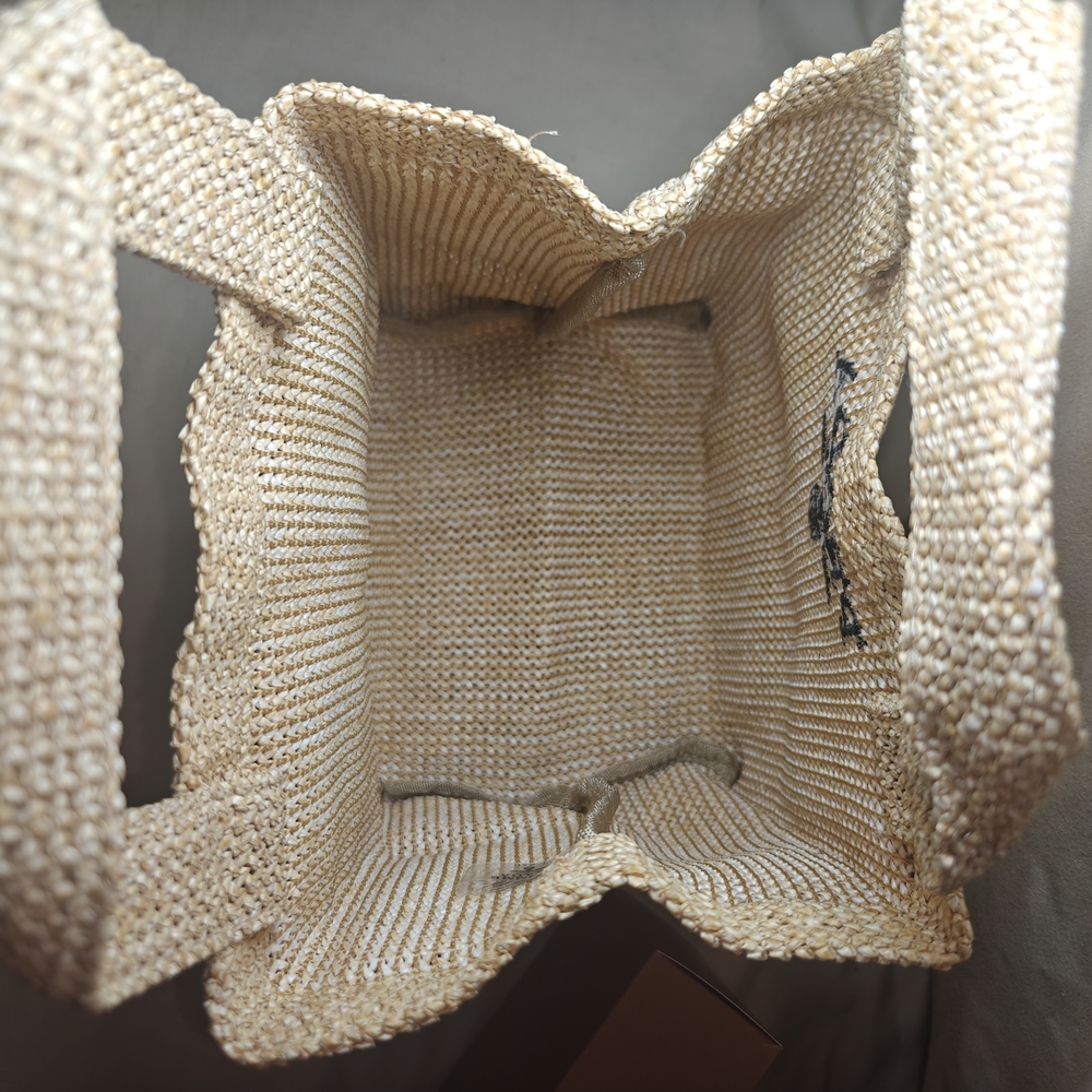 Authentic Prada Milano Raffia Tote Bag - NWB - Picture 4 of 8